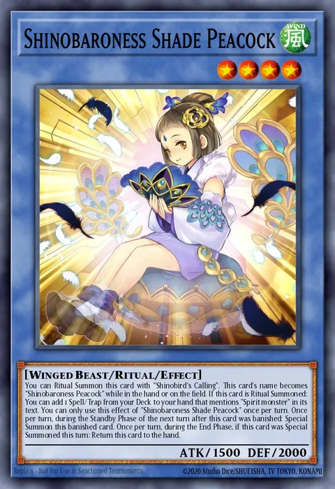 Shinobaroness Shade Peacock trading card