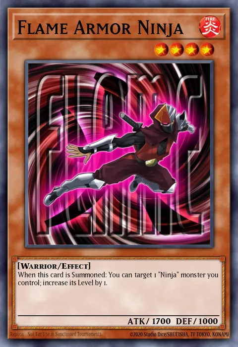 Flame Armor Ninja trading card
