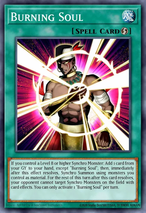 Burning Soul trading card