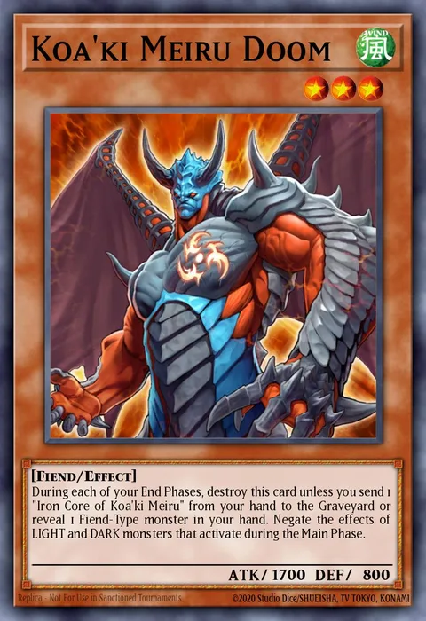 Koa'ki Meiru Doom trading card