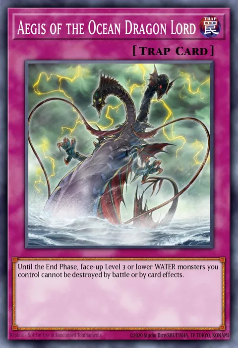 Aegis of the Ocean Dragon Lord trading card