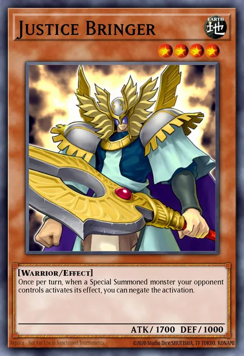 Justice Bringer trading card