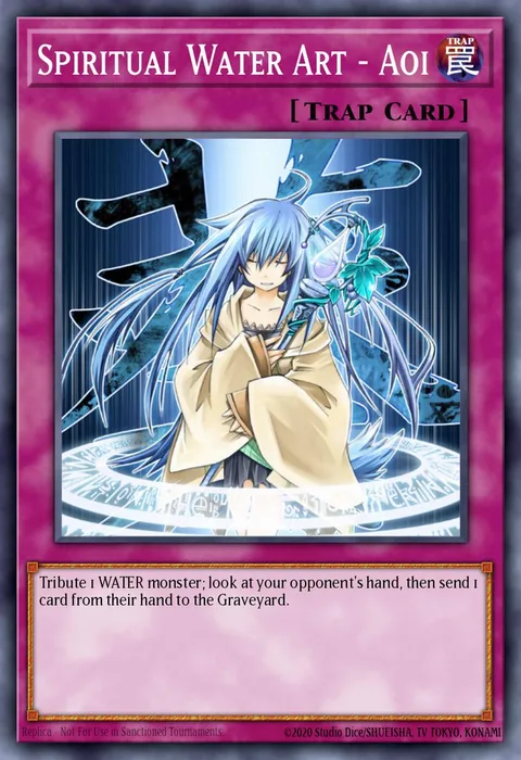 Spiritual Water Art - Aoi trading card