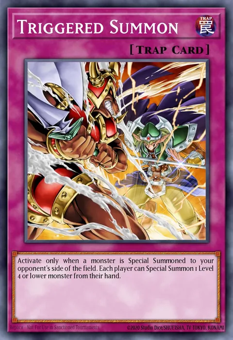 Triggered Summon trading card