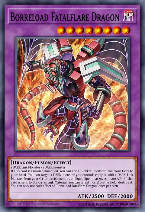 Borreload Fatalflare Dragon trading card