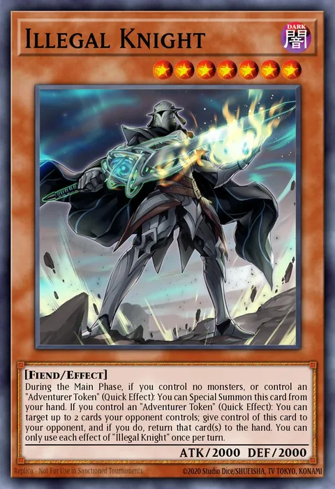 Illegal Knight trading card