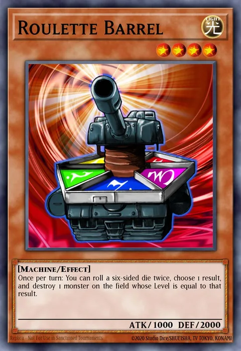 Roulette Barrel trading card