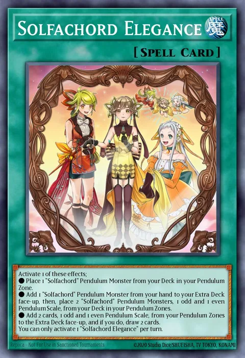 Solfachord Elegance trading card