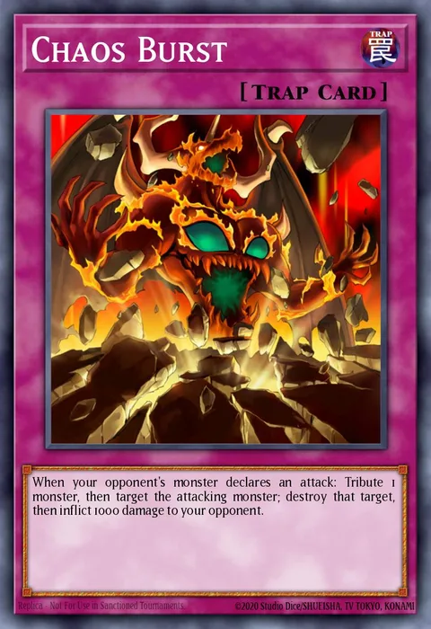 Chaos Burst trading card