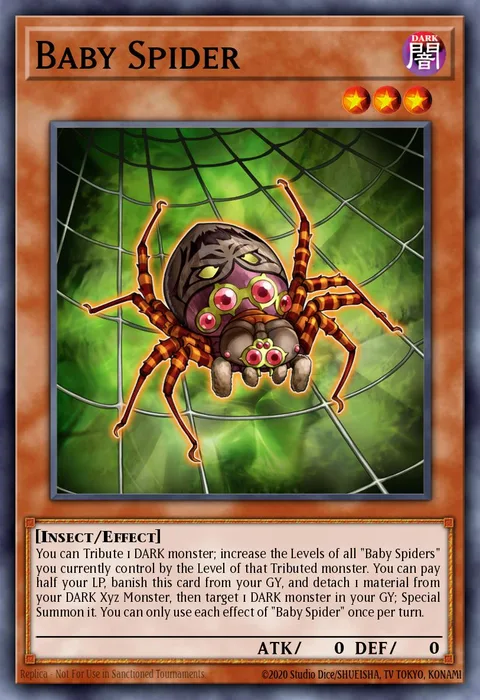Baby Spider trading card