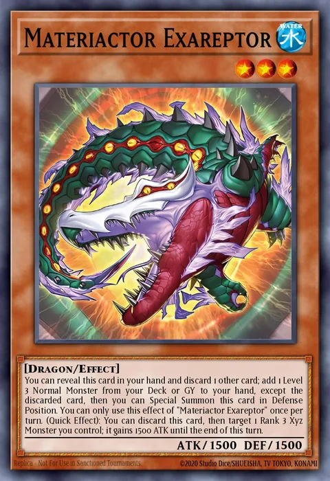 Materiactor Exareptor trading card