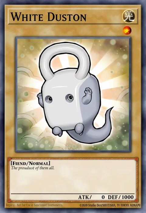 White Duston trading card