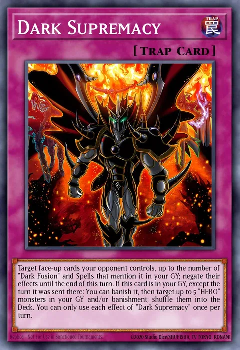 Dark Supremacy trading card