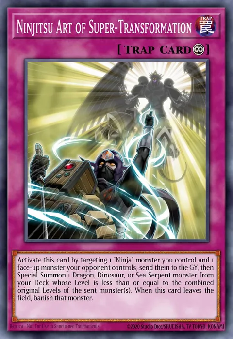 Ninjitsu Art of Super-Transformation trading card