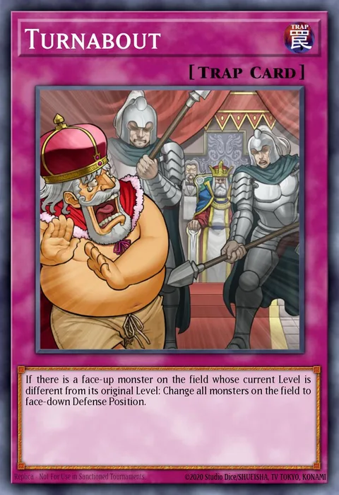 Turnabout trading card