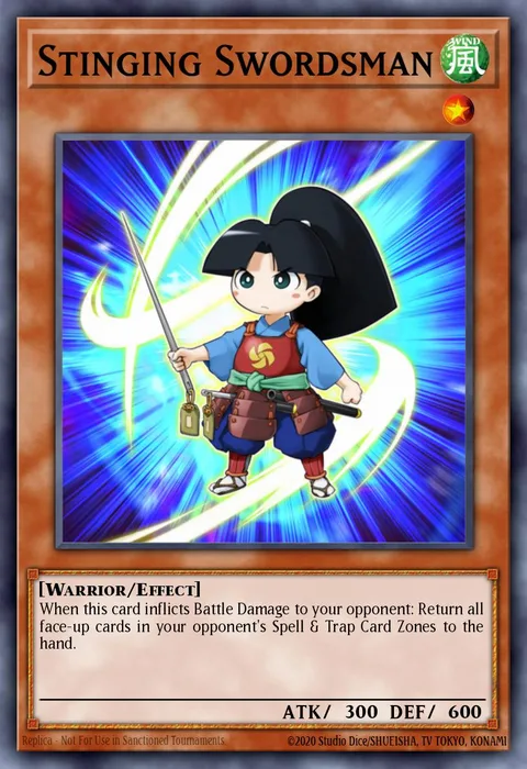 Stinging Swordsman trading card