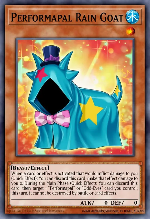 Performapal Rain Goat trading card