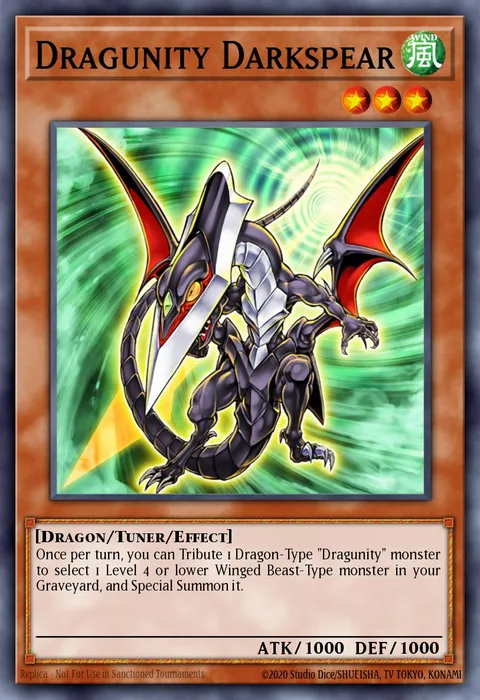 Dragunity Darkspear trading card