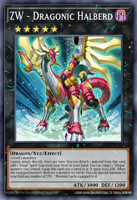 ZW - Dragonic Halberd trading card
