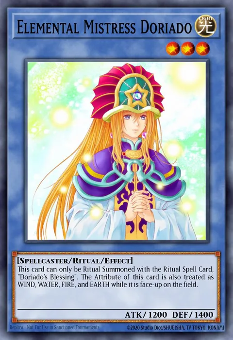 Elemental Mistress Doriado trading card