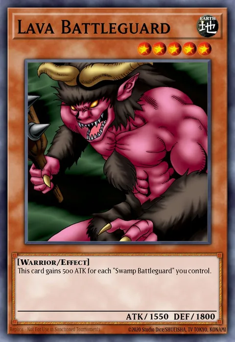 Lava Battleguard trading card