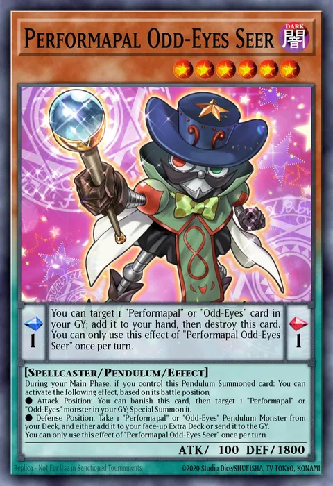 Performapal Odd-Eyes Seer trading card