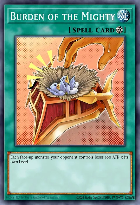 Burden of the Mighty trading card
