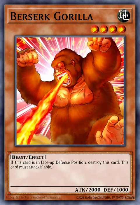 Berserk Gorilla trading card