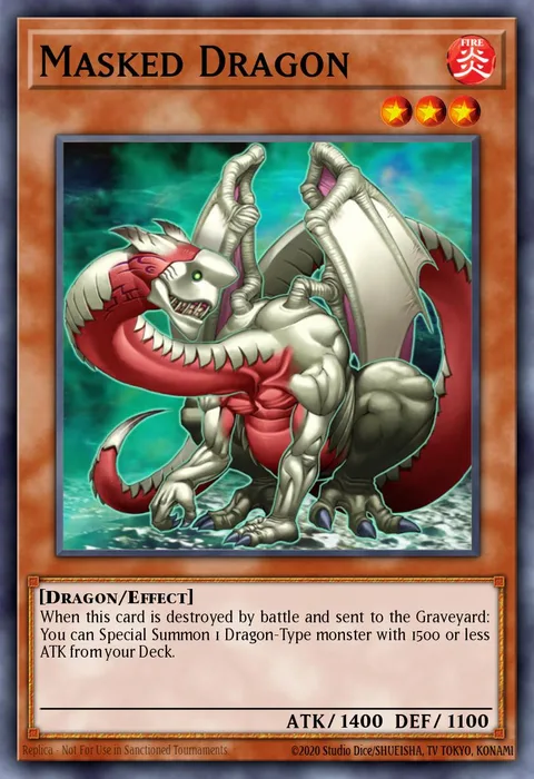 Masked Dragon trading card