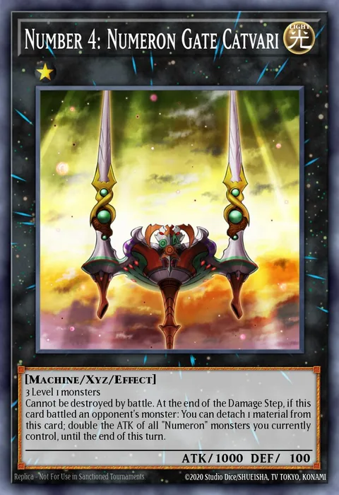 Number 4: Numeron Gate Catvari trading card