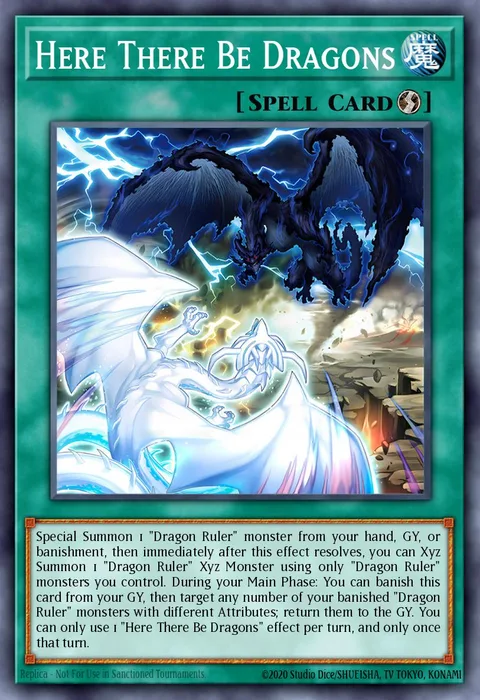 Here There Be Dragons trading card
