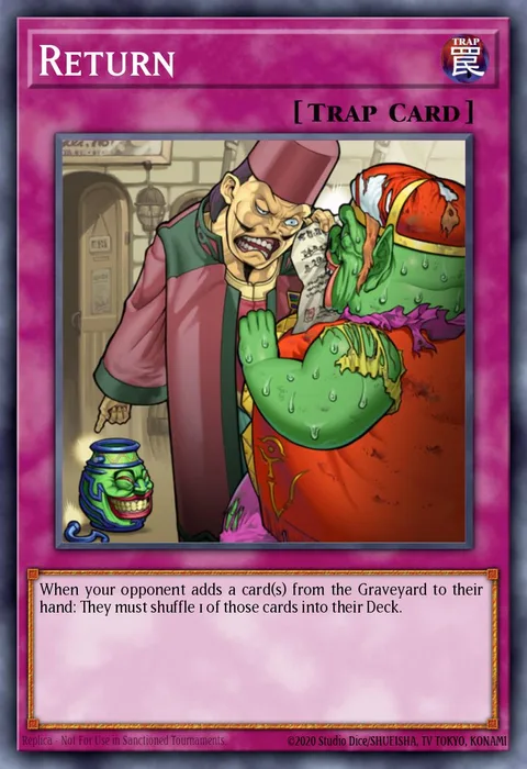 Return trading card
