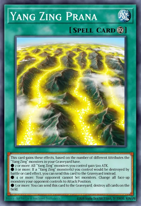 Yang Zing Prana trading card