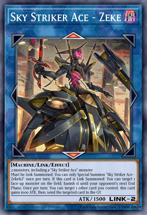 Sky Striker Ace - Zeke trading card