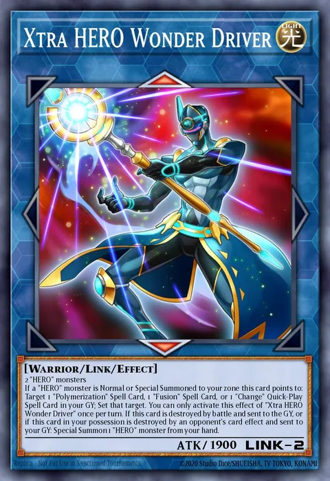 Xtra HERO Wonder Driver trading card