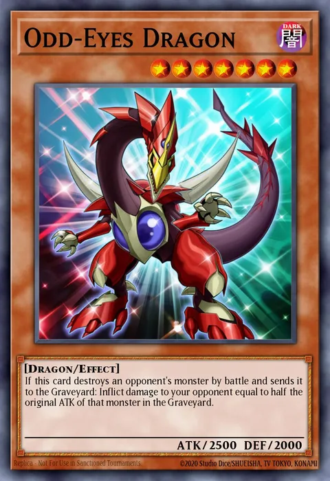 Odd-Eyes Dragon trading card