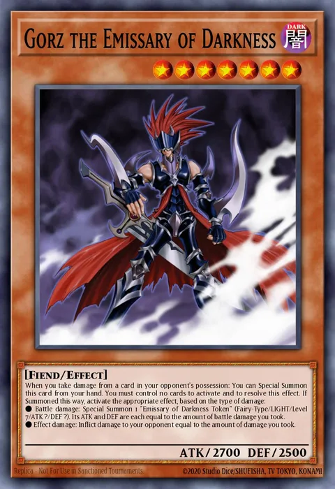 Gorz the Emissary of Darkness trading card
