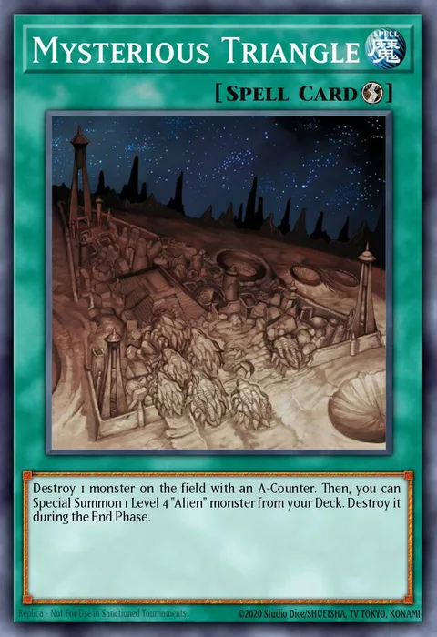 Mysterious Triangle trading card