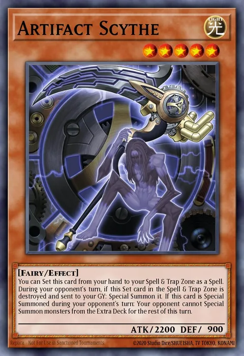 Artifact Scythe trading card
