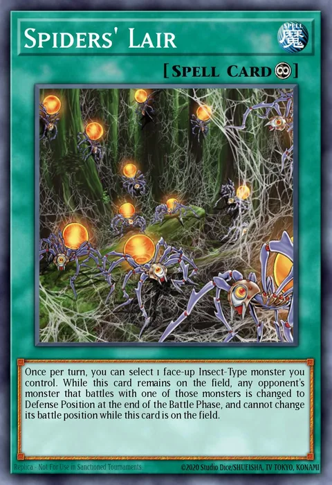 Spiders' Lair trading card