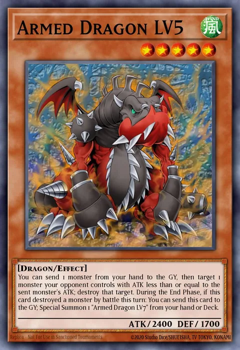 Armed Dragon LV5 trading card