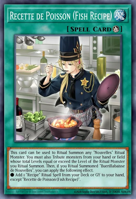 Recette de Poisson (Fish Recipe) trading card