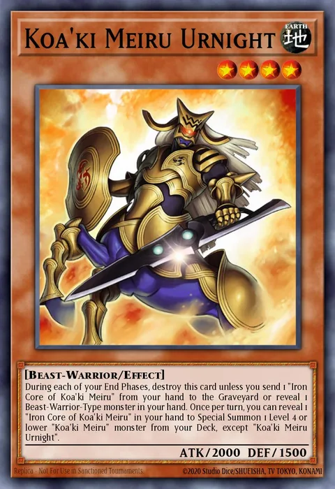 Koa'ki Meiru Urnight trading card