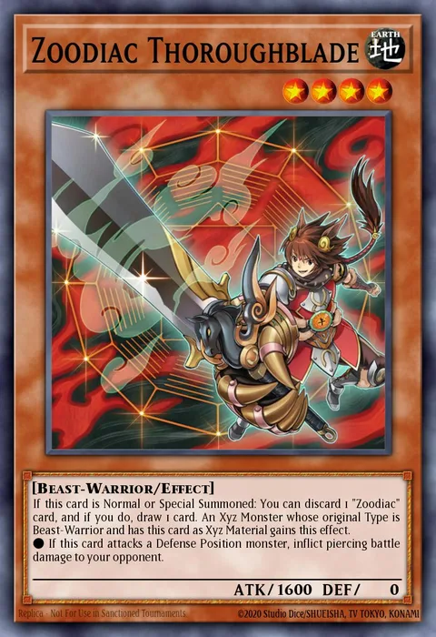 Zoodiac Thoroughblade trading card
