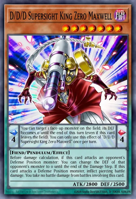 D/D/D Supersight King Zero Maxwell trading card