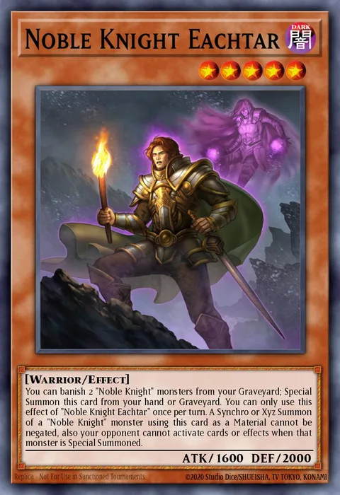 Noble Knight Eachtar trading card