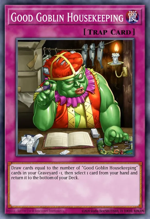 Good Goblin Housekeeping trading card
