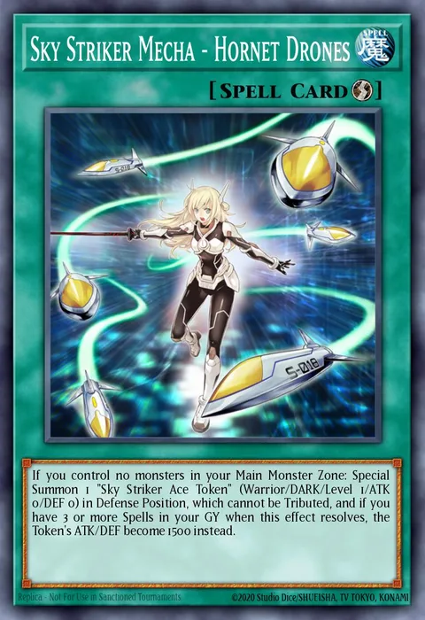 Sky Striker Mecha - Hornet Drones trading card