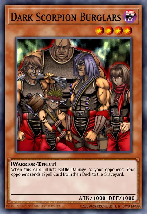 Dark Scorpion Burglars trading card
