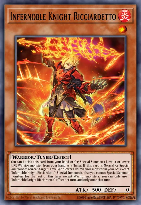 Infernoble Knight Ricciardetto trading card